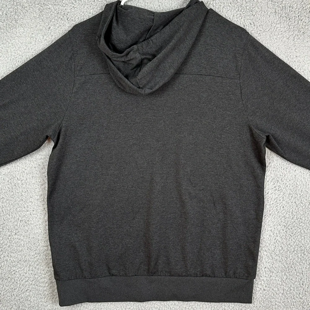 L.L. Bean Sweatshirt Hoodie Mens Medium Reg Dark Gray Athletic Slightly Fitted